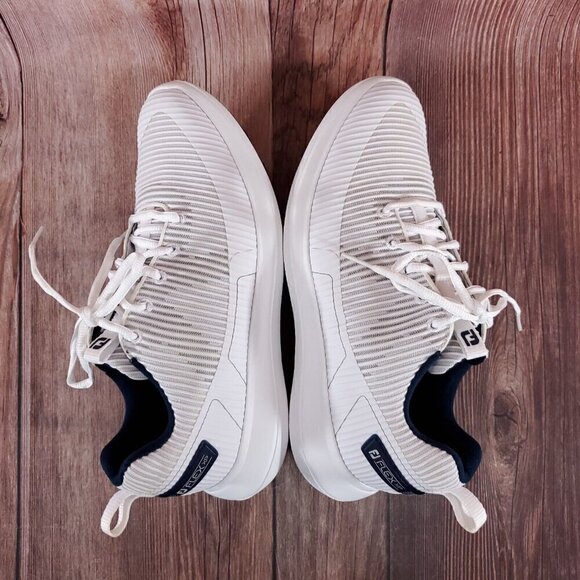 FootJoy FJ Flex XP Mens Size 8 M White Gray Spikeless Golf Shoes Sneakers 56250 - Picture 9 of 15